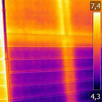 termografia, nicchia sotto finestra, ispezione termografica