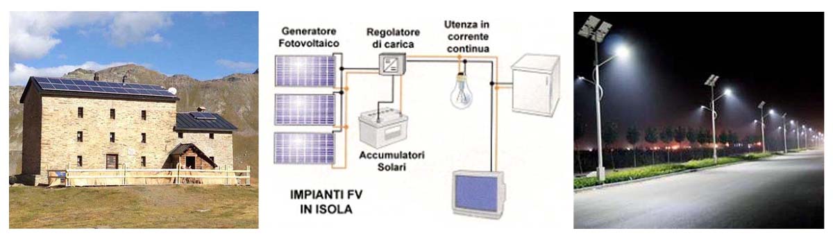 fotovoltaico, impianto isolato